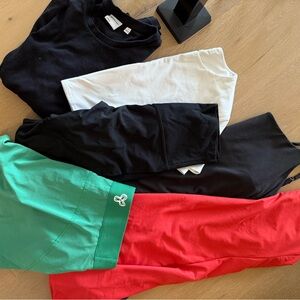 Activewear Clothing Bundle - Black, White, Green, Red
